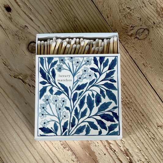 Blue Floral Archivist Safety Matches