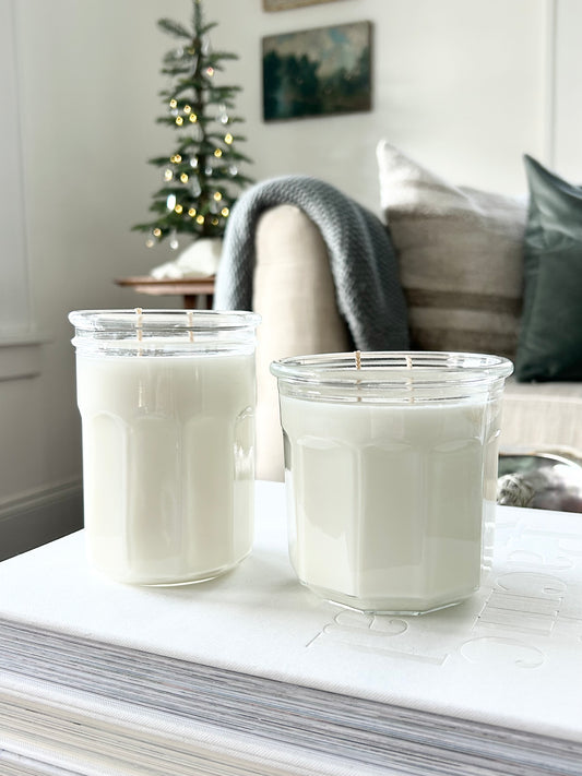 French Jam Jar Lavender Essential Oil Candle