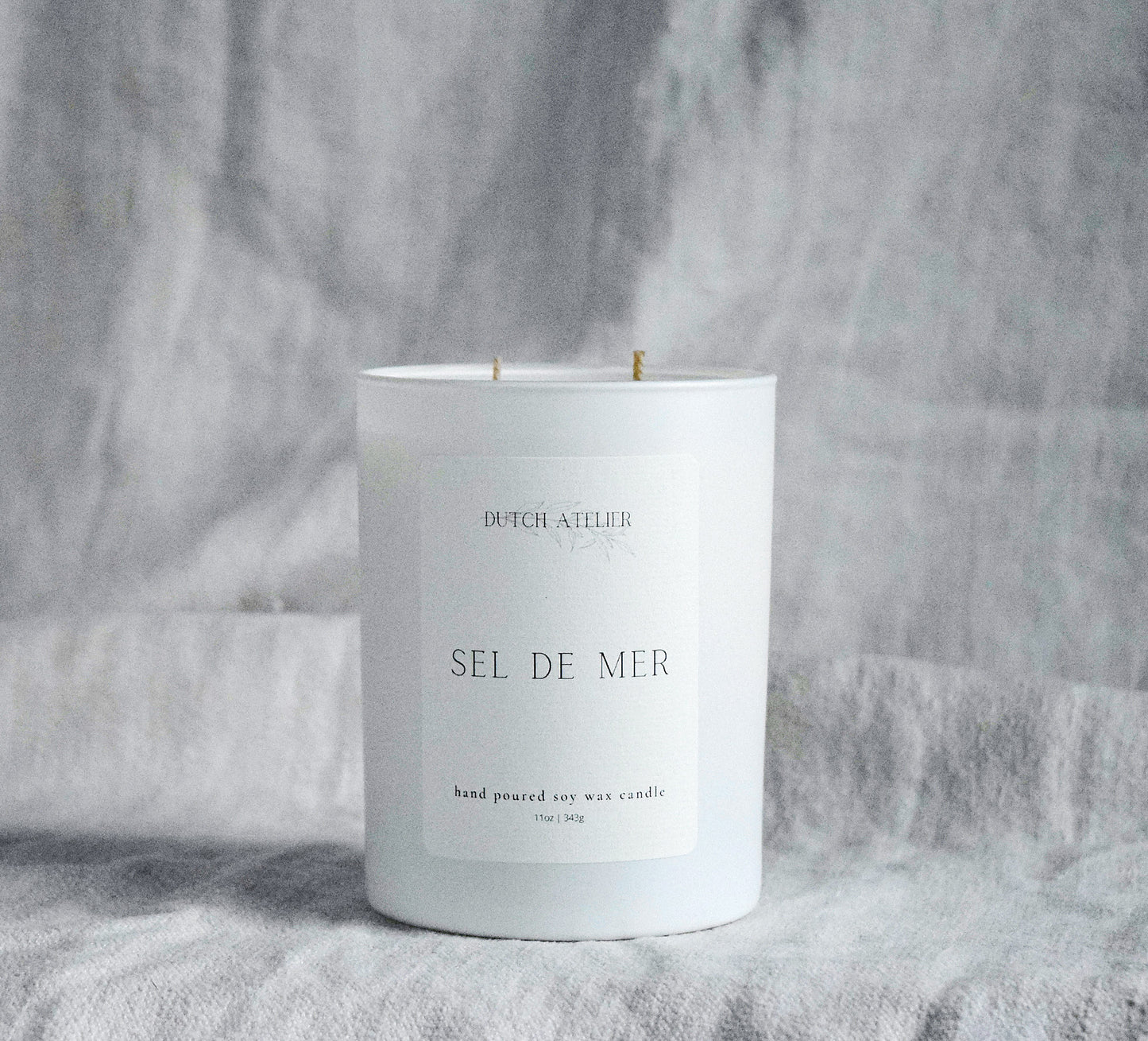 Sel de Mer candle, Sea salt candle, soy wax candle,   home fragrance, non-toxic, cruelty free