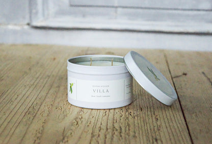 Villa 6oz Tin candle